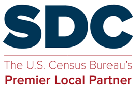 U.S. Census Bureau State Data Center program logo identifying Prmier Local Partner status